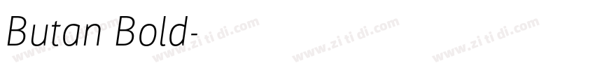 Butan Bold字体转换
